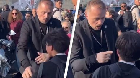 louis vuitton security guard slaps kid